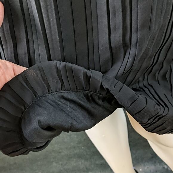 Jonathan Martin Dress Satin & Sequin Cocktail Little Black Dress - Picture 3 of 8